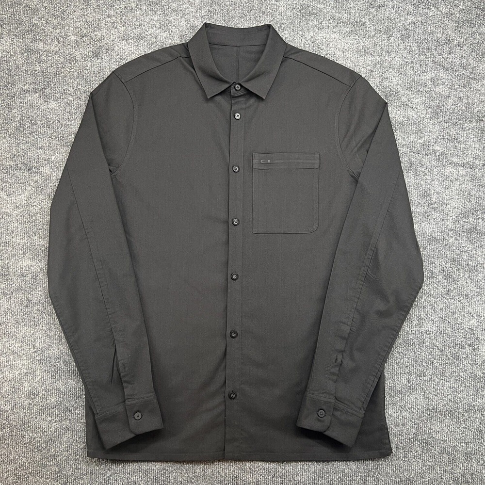 Lululemon Shirt Mens Size Large Black Workwear Performance Long Sleeve‎